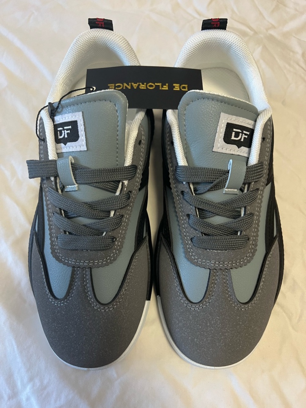 De Florance Women’s Gray Athletic Sneakers - Comfortable Everyday Shoes